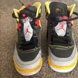 Jordan Men Black and Yellow Sneakers